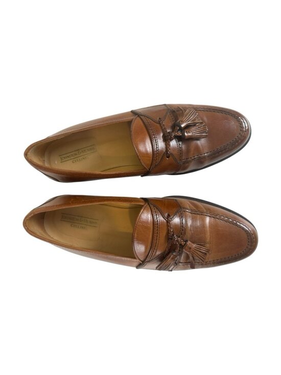 Johnston Murphy Cellini Mens 11M Brown Leather Tassel Loafer Dress Classic Slip main image 14
